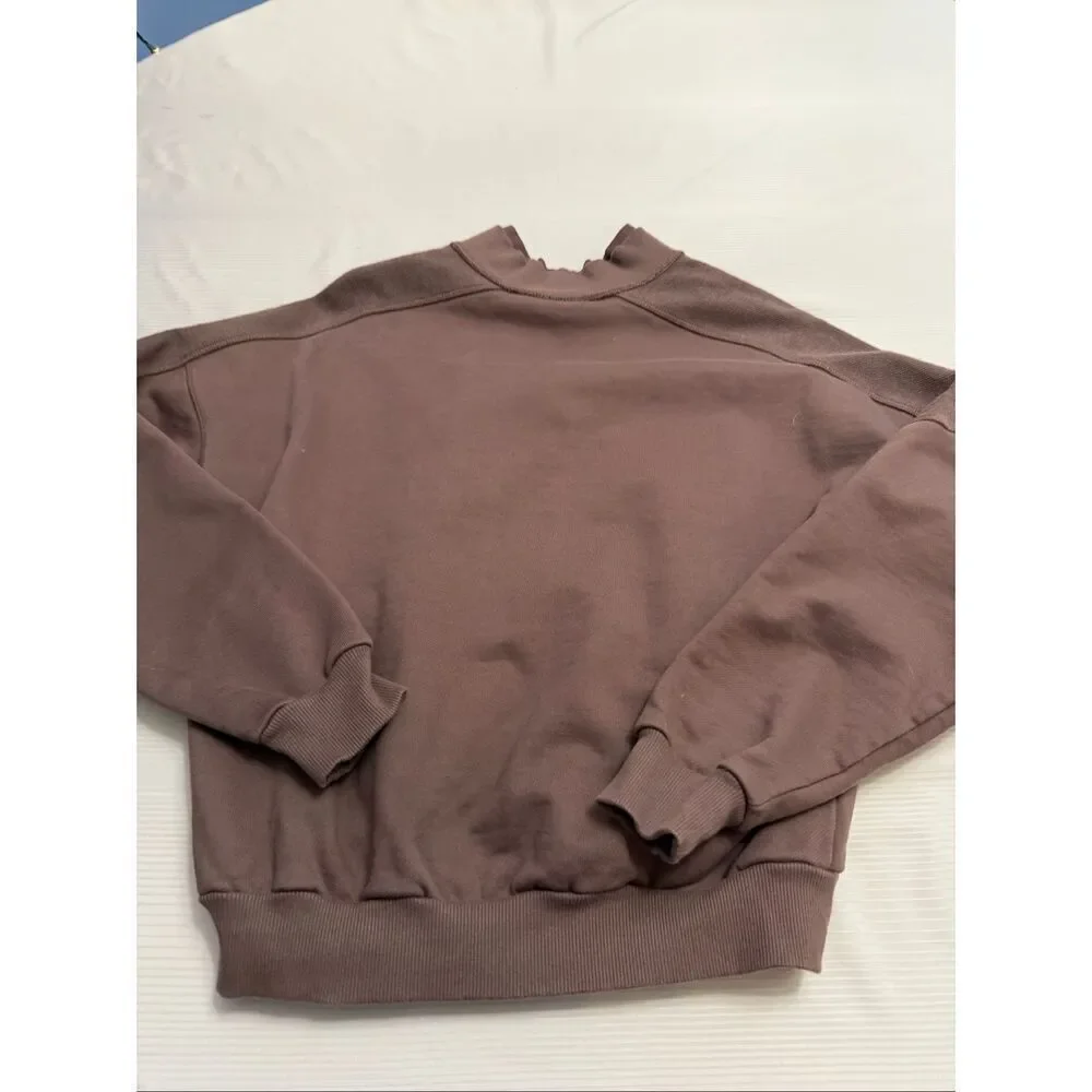 Gymshark Legacy Brown Oversized Sweatshirt Pullover Size XS